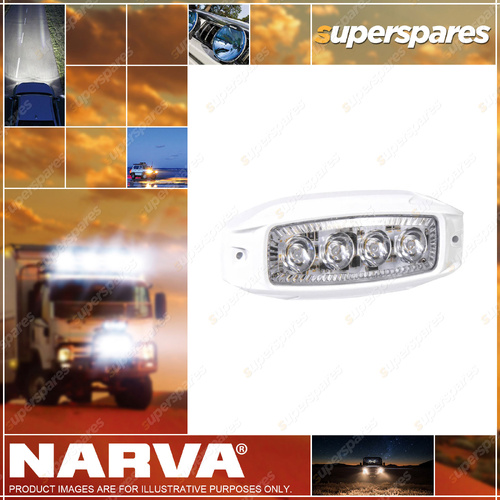 Narva 9-33V Led Mini Underwater Lamp - Blue Output with White Housing