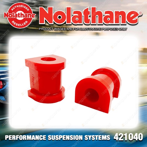 Nolathane Rear Sway Bar Mount Bushing Kit 17mm for Ford Maverick DA Wagon 88-94