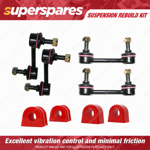 Front & Rear Sway Bar Link + Sway Mount Bushes kit for SUBARU FORESTER SG