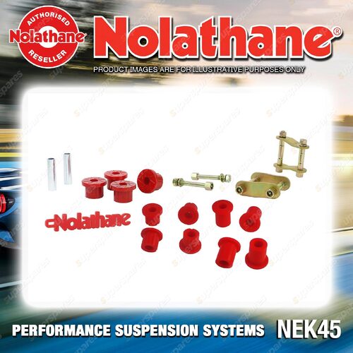 Nolathane Rear Spring Greasable Shackle and Bushing Kit for Ford Ranger PJ PK