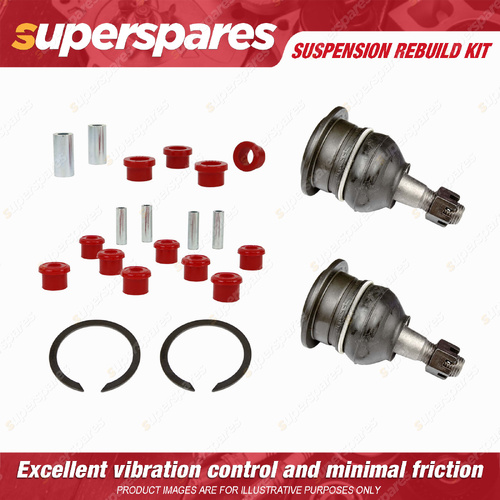 Nolathane Lower Upper Control Arm Bush + Ball Joint kit for FORD FALCON EA EB ED