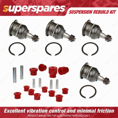 Nolathane Lower Upper Control Arm Bush + Ball Joint kit for FORD FALCON EF EL XH