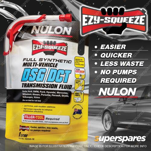 Nulon EZY-SQUEEZE Full Synthetic Multi-Vehicle DSG DCT Transmission Fluid NDSG-1