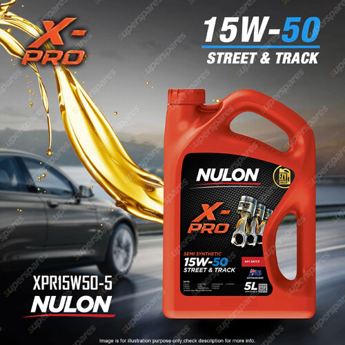 Nulon X-PRO 15W-50 Street & Track Engine Oil 5L XPR15W50-5 Ref SYN15W50-5