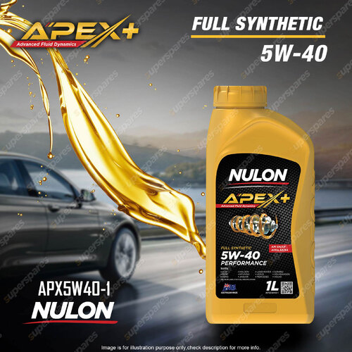 Nulon Full SYN APEX+ 5W-40 Performance Engine Oil 10L APX5W40-1 Refer SYN5W40-1