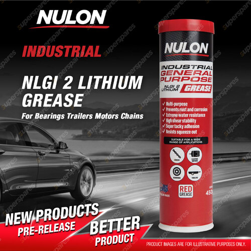 Nulon Industrial General Purpose NLGI 2 Lithium Bearings Trailers Grease 450g