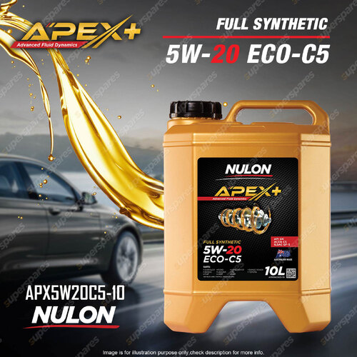 Nulon Full Synthetic APEX+ 5W-20 ECO-C5 Engine Oil 10L APX5W20C5-10