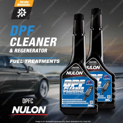 2 x Nulon Diesel Particulate Filter Cleaner and Regenerator 300ml DPFC