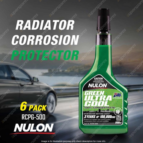 6 x Nulon Radiator Corrosion Protector 500ML RCPG-500 Quality Guarantee