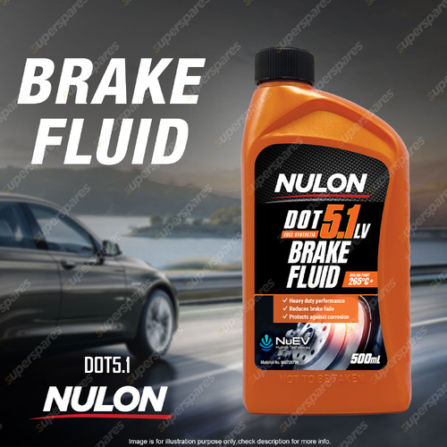 Nulon Full Synthetic DOT 5.1 LV Brake Fluid 500ml Low-Viscosity 602728739