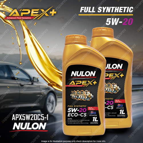 2 x Nulon Full Synthetic APEX+ 5W-20 ECO-C5 Engine Oil 1L APX5W20C5-1