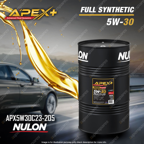 Nulon APEX+ 5W-30 Multi-23 Diesel Engine Oil 1L APX5W30C23-205 Ref SYND5W30-205