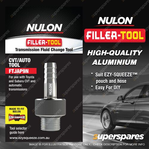 1Pc Nulon High Quality Aluminium Filler-Tool FTJAP9N for Toyota CVT Auto
