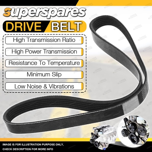 Superspares Drive Belt for Daewoo Lacetti 1.8L 4 cyl DOHC 16V MPFI J200 T18SED