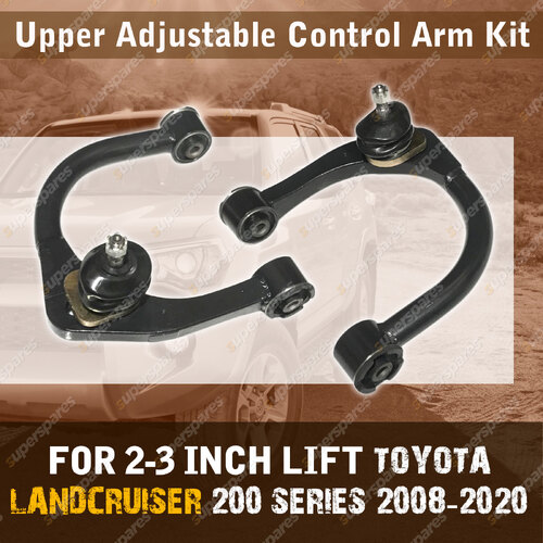 Upper Adjustable Camber Control Arm Kit Lift Up 3" for Toyota Landcruiser 200