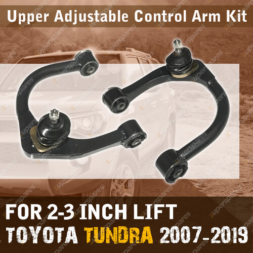 Upper Adjustable Camber Control Arm Kit Lift Up 3" for Toyota Tundra 2007 - 2019