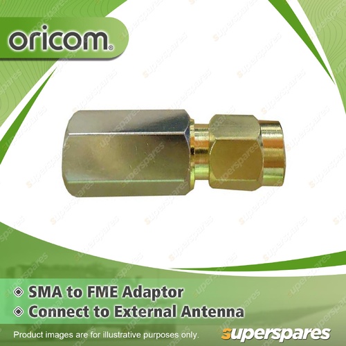 Oricom SMA to FME Adaptor - Connects 5 Watt UHF Radio to External Antenna 2U0003