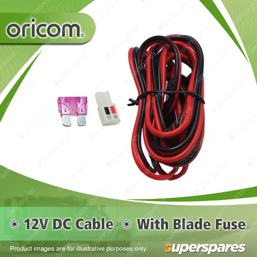 Oricom 12V DC Power Cable - Suits All Current In-vehicle Radios 2U0039