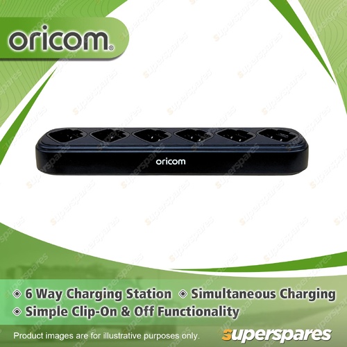Oricom 6 Way Compact Charging Station - Suits DTX600 ULTRA550 Radios 2U0328