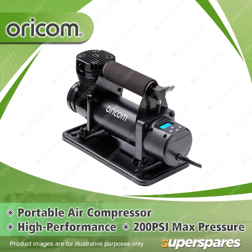 Oricom Portable Air Compressor - Integral Digital Pressure Gauge AIR20