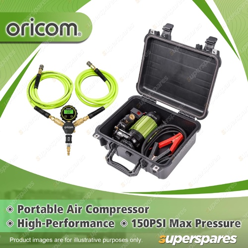 Oricom Portable Air Compressor Kit - with MTDi2 Infl / Defl 2 Tyres AIR30KIT