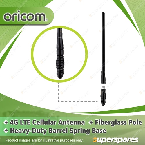 Oricom 668mm 4G LTE Cellular Antenna - with Heavy Duty Barrel Spring Base ANC670