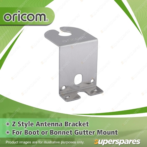 Oricom Z Style Antenna Bracket - for Boot or Bonnet Mount Stainless Steel BR100
