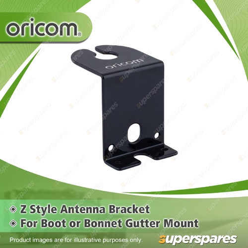 Oricom Z Style Antenna Bracket - for Boot or Bonnet Mount Black BR100BK
