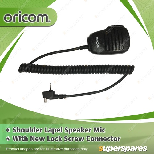 Oricom Speaker Microphone - with Connector Suits Handheld Radios SPKMIC5000