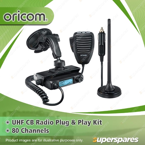 Oricom 5 Watt UHF CB Radio Plug & Play Kit - Ultra Compact Micro UHF310PNP