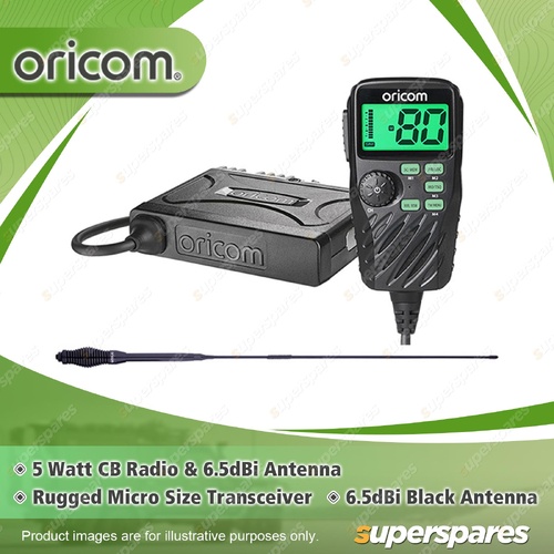 Oricom 5 Watt CB Radio - with Controller Speaker Microphone & Antenna UHF390TP