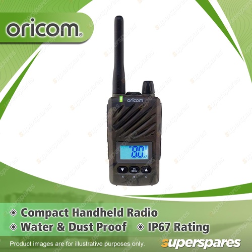 Oricom Camo 5 Watt Handheld UHF CB Radio - Backlit LCD Display ULTRA550-1C
