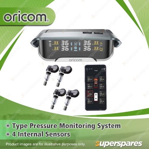 Oricom Tyre Pressure Monitoring System - Include 4 Internal Sensors TPMS10-4I