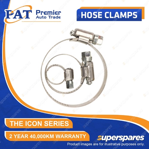 3 Pcs PAT ICON Series Hose Clamps - Perforated Part Stainless 7-57mm