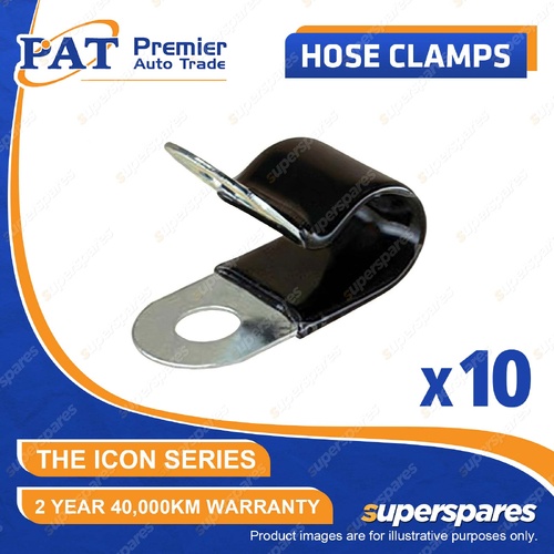 PAT ICON Series Vinyl Insulated P Clamp Hose Clamps - 24mm Pack of 10