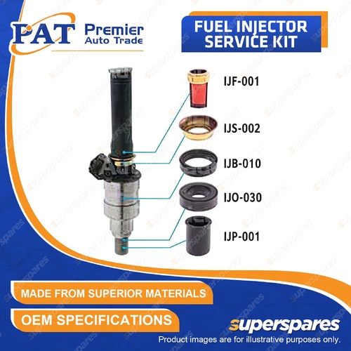 1 Pc PAT Fuel Injector Service Kit for Rover 3500 SD1 3.5L Sedan 1982-1986