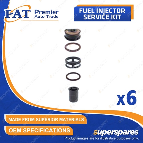 6 Pcs Fuel Injector Service Kit for Nissan 300ZX Fairlady Z32 Maxima J30 3.0L