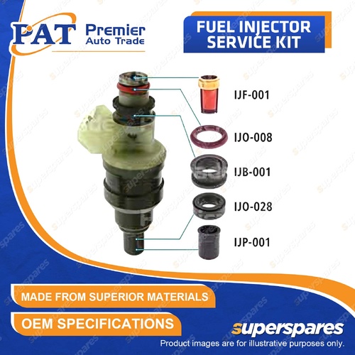 1 Pc PAT Fuel Injector Service Kit for Volvo 164 E.TE 3.0L B30E Sedan 1972-1974