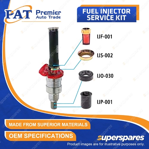 1 x PAT Fuel Injector Service Kit for Nissan EXA N13 1.8L CA18DE Coupe 1988-1991