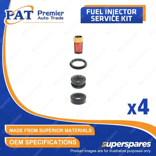 4 Pcs PAT Fuel Injector Service Kits for Nissan Datsun Navara Terrano 2.4L KA24E