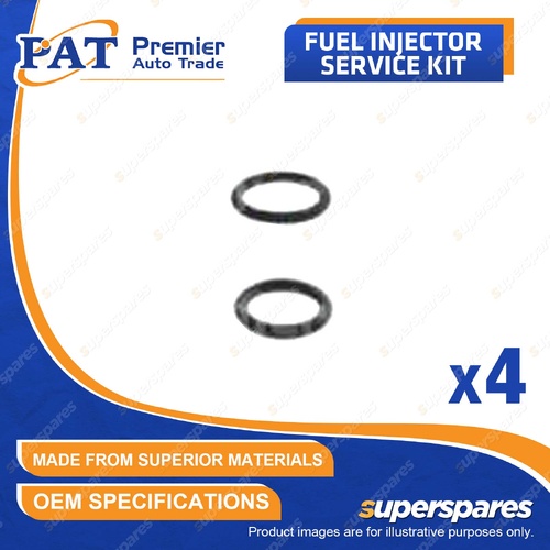 4 Pcs PAT Fuel Injector Service Kit for Nissan AD Y10 Cube Z10 March K11 Sunny