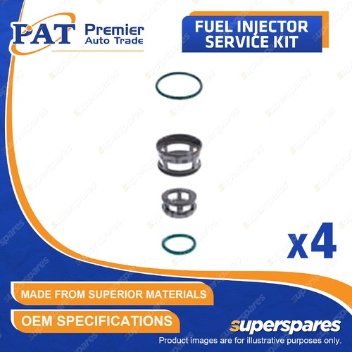 4 Pcs PAT Fuel Injector Service Kit for Nissan Pulsar N15 1.6L 16LF 1987-1991