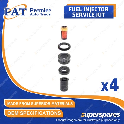 4 Pcs Fuel Injector Service Kit for Ford Courier PC PE PG PH Laser KF KH Raider