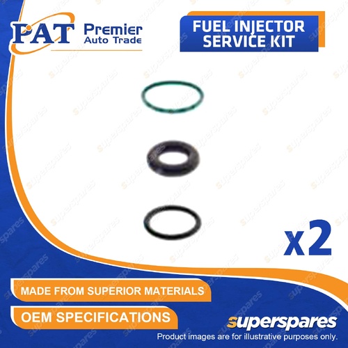 2 Pcs PAT Fuel Injector Service Kits for Mazda RX-7 1.3L 13BREW ROTARY2 Coupe