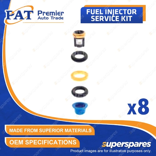 8 Pcs Fuel Injector Service Kit for Ford Fairlane Fairmont Falcon EA EB ED LTD