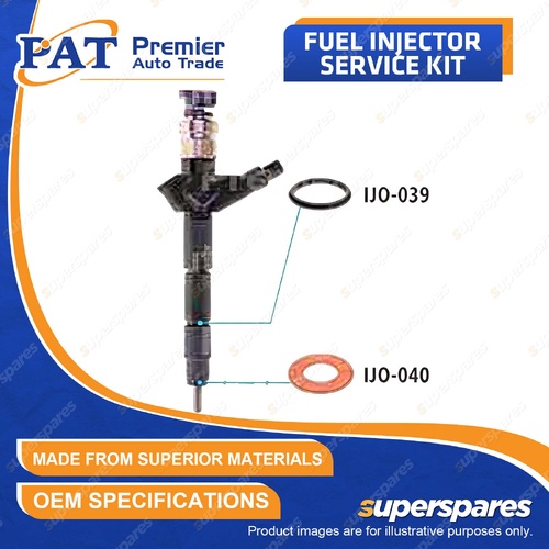 1 Pc PAT Fuel Injector Service Kit for Nissan Navara D22 D40 Pathfinder R51 2.5L