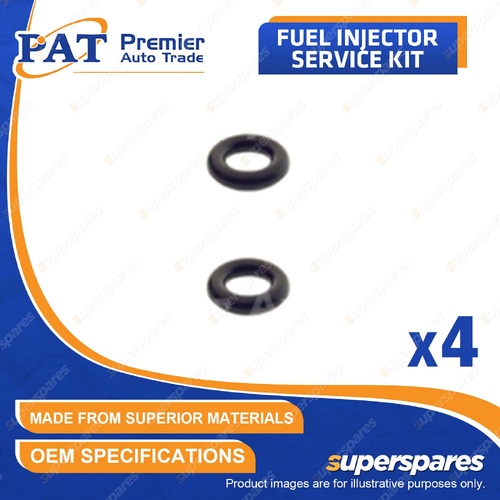 4 Pcs PAT Fuel Injector Service Kits for Holden Barina Combo 1.4L Z14XEP I4 16V