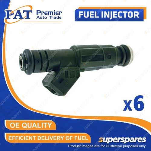 6 Pcs PAT Fuel Injectors for Ford Fairlane Fairmont Falcon LTD AU1 AU2 AU3 4.0L