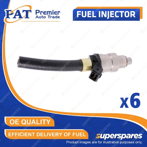 6 Pcs Fuel Injectors for Nissan 280C P430 280ZX S130 300ZX Z31 Skyline R30 R31