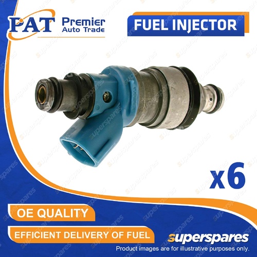 6 Pcs PAT Fuel Injectors for Toyota Avalon Camry MCV20R MCV36R Mark II Vienta